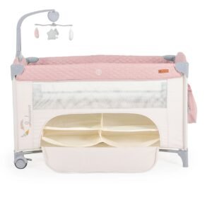 Shtrat portativ Cangaroo Indiana, rozë - Figura 1