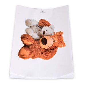 Shtrojë ndërrimi Cangaroo Plush bears, 44x67cm, e bardhë - Figura 1
