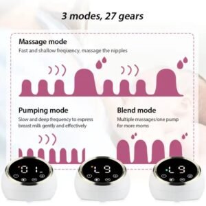 Pompa gjiri elektrike MY-372, 2 copë, të bardha - Figura 3