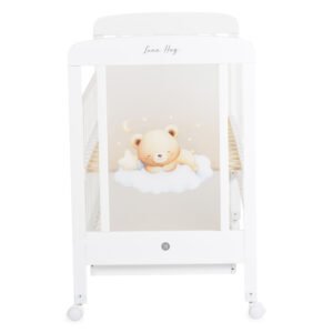 Shtrat për bebe Moni Lunahug, i bardhë - Figura 3