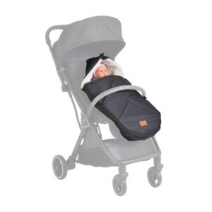 Mbulesë këmbësh për karrocë Cangaroo Luxe, e zezë/bezhë - Figura 3