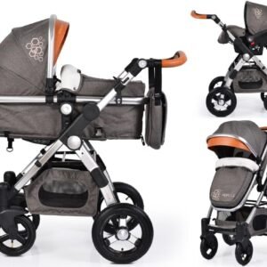 Karrocë Luxor 3në1, hirtë - Figura 1