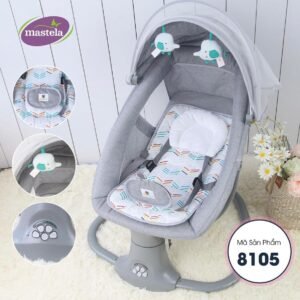 Luhatëse elektrike Mastela 3në1, hirtë - Figura 3