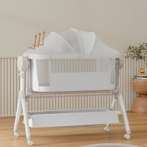 Shtrat elektrik për fëmijë Baby Center Melandi 705, i hirtë/bardhë - Figura 4