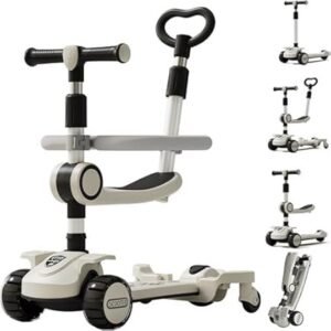 Trotinet multifunksional Baby Center Melandi QY-K06, i hirtë - Figura 4