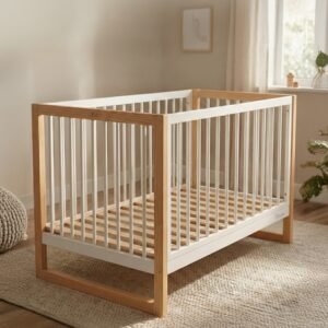 Shtrat për fëmijë Cangaroo Sierra, kafe/bardhë - Figura 4