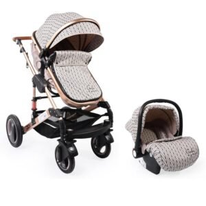 Karrocë për bebe Moni Gala 3në1, bezhë - Figura 3
