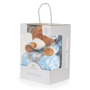 Set batanije dhe pelush Cangaroo Addie Bear, e kaltër - Figura 3