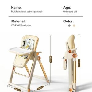 Karrige ushqimi Baby Center Melandi, +6 muaj, bezhë - Figura 3