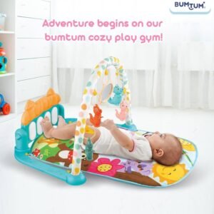 Dyshek me muzikë për bebe Cangaroo BumTum, shumëngjyrësh - Figura 3