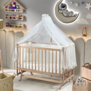 Shtrat për fëmijë Baby Center Melandi DE15, 120x60, kafe - Figura 1
