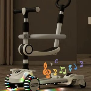 Trotinet multifunksional Baby Center Melandi QY-K06, i hirtë - Figura 5