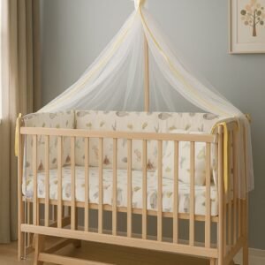 Shtrat për fëmijë Baby Center Melandi DE15, 120x60, kafe - Figura 3