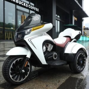 Motorr eletrik për fëmijë Baby Center Melandi, i bardhë/zi KP-1028 - Figura 1