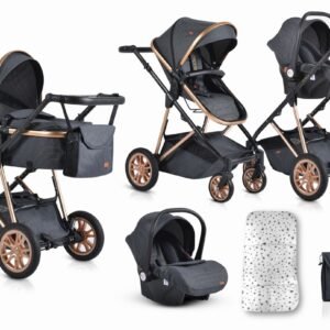 Karrocë Cangaroo Midas 3në1, e zezë - Figura 1