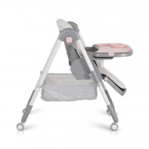 Karrige ushqimi për fëmijë Moni Raffy, hirtë/rozë - Figura 4