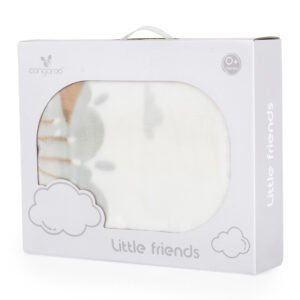 Batanije për foshnje Cangaroo Little friends, 80x110 cm, e hirtë - Figura 4