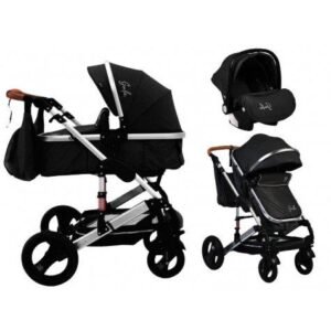 Karrocë Gala 3në 1, e zezë - Figura 1