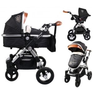 Karrocë Luxor 3në1, e zezë - Figura 1