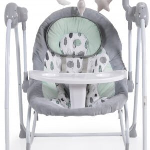 Luhatëse për fëmijë Cangaroo Rhea Electric, e hirtë/mentë - Figura 1