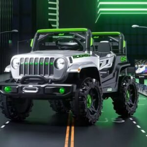 Makinë elektrike për fëmijë Baby Center Melandi, e hirtë/gjelbër - Figura 1