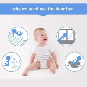 Portë mbrojtëse e shkallëve Baby Center Melandi, e bardhë - Figura 3