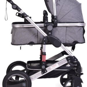 Karrocë për bebe Moni Gala 2në1, e hirtë - Figura 3