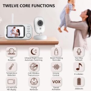 Monitorues për bebe Baby Center Melandi ABM600, i bardhë - Figura 3