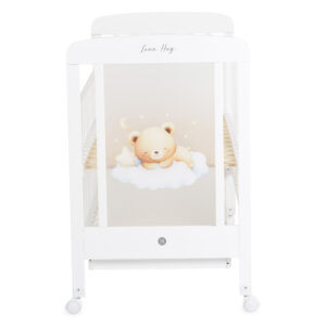 Shtrat për bebe Moni Lunahug, i bardhë - Figura 3