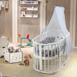 Shtrat për fëmijë Baby Center Melandi BEG05, i bardhë - Figura 2