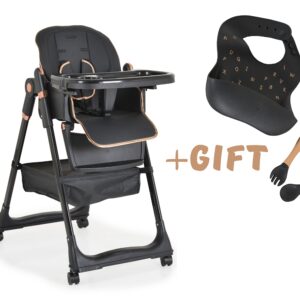 Karrige ushqimi për fëmijë Moni Lindo, e zezë - Figura 3