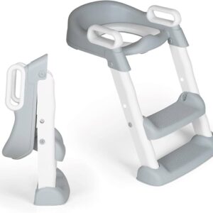 Shkallë tualeti për fëmijë Baby Center Melandi, e hirtë - Figura 2
