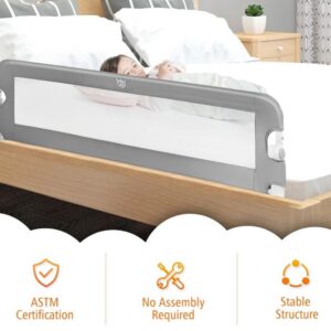 Mbrojtëse për shtrat Baby Center Melandi Guimo 150x48,5x35, e hirtë - Figura 3