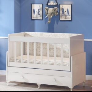 Shtrat për bebe Patiko PR-300, i bardhë - Figura 1
