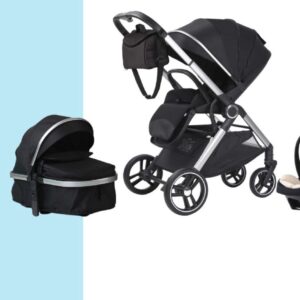 Karrocë për fëmijë Baby Center Melandi, 4në1, e zezë JY68ZST - Figura 1