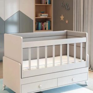 Shtrat për bebe Patiko PR-300, i bardhë - Figura 2