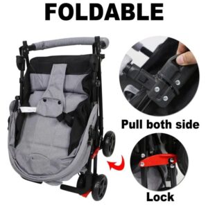 Karrocë për fëmijë Baby Center Melandi 522, e zezë - Figura 3