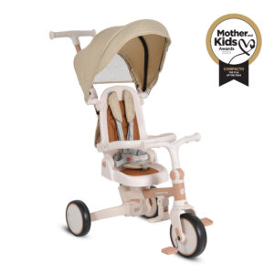 Triçikletë për fëmijë Byox Compacto 4in1, bezhë - Figura 7